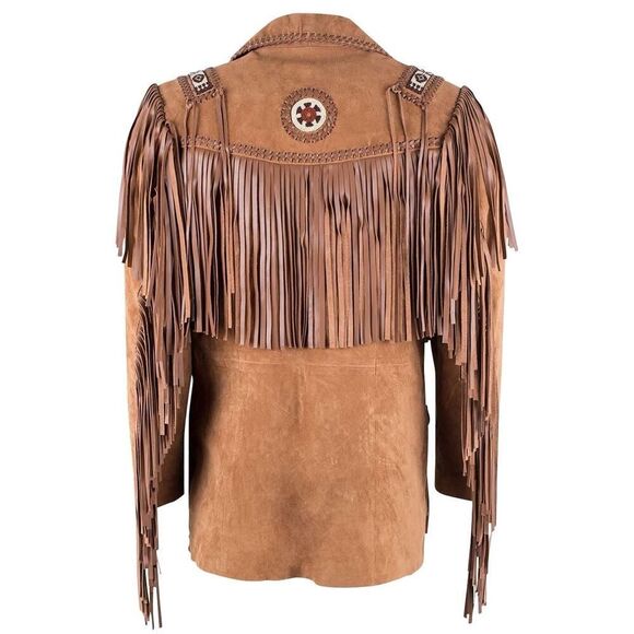Scully Men’s Western Fringe Boar Suede Jacket w/ Beading sz 40 US - Picture 2 of 15